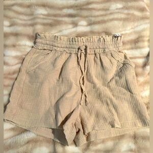 Women's Tan Casual Shorts Zenana Small